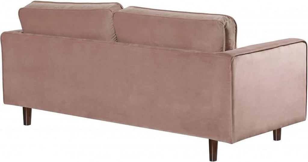 Pink Velvet Sofa Loveseat & Chair Set 3Pcs Y350