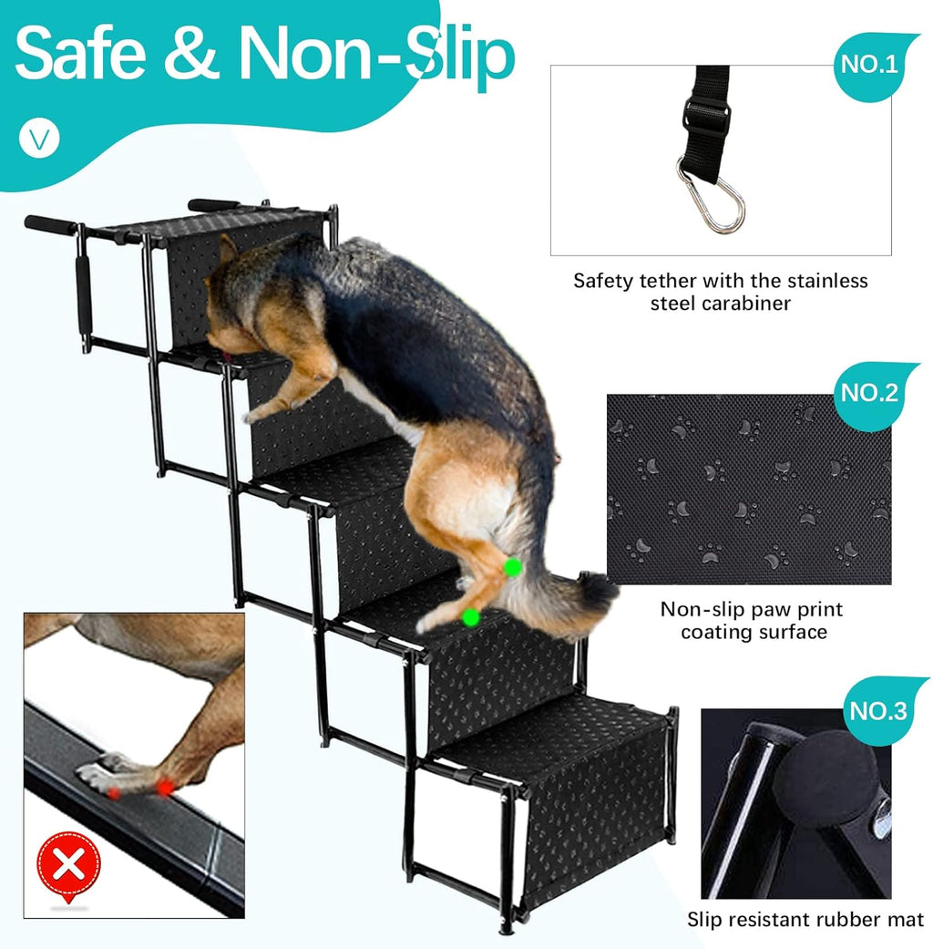 Folding Pet Stairs 5 Steps D642