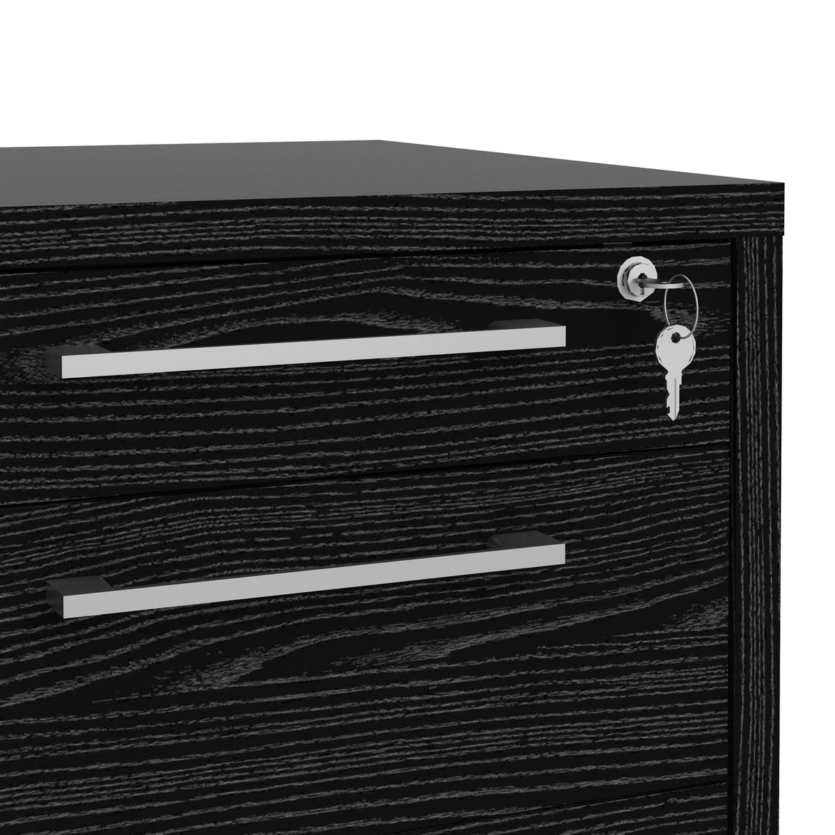 White 3 Drawer Mobile File Cabinet V476