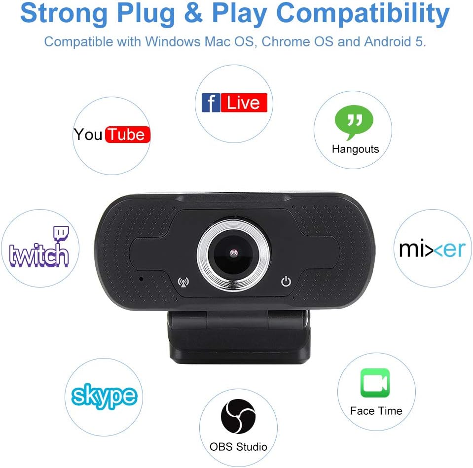 1080p HD Webcam with Microphone R136
