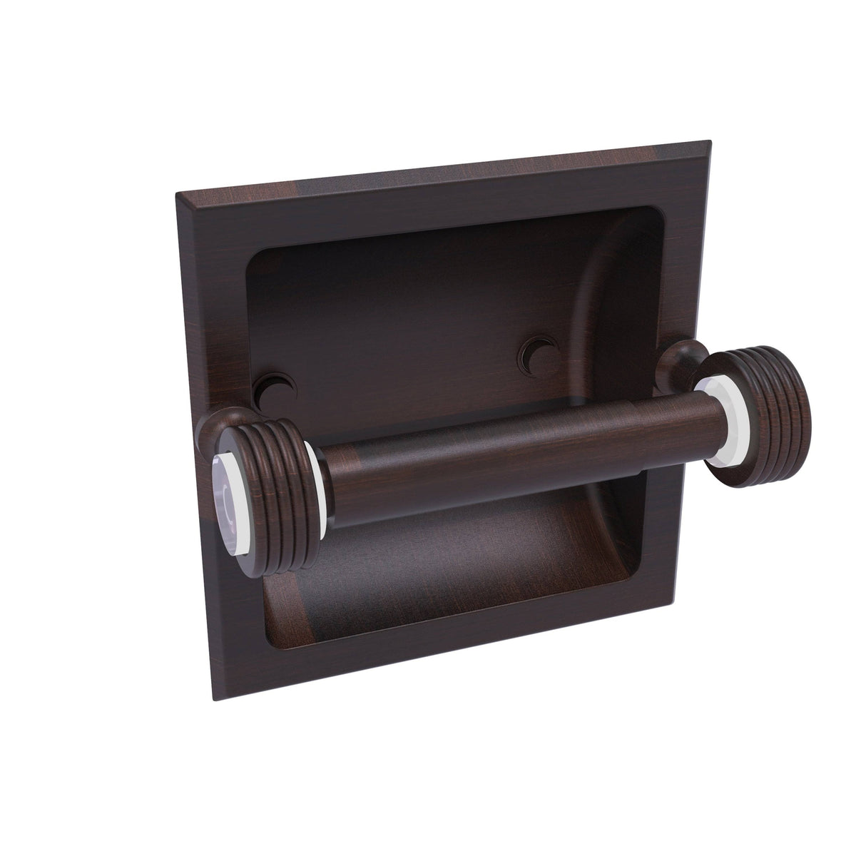 Recessed Toilet Paper Holder Satin Brass F7509