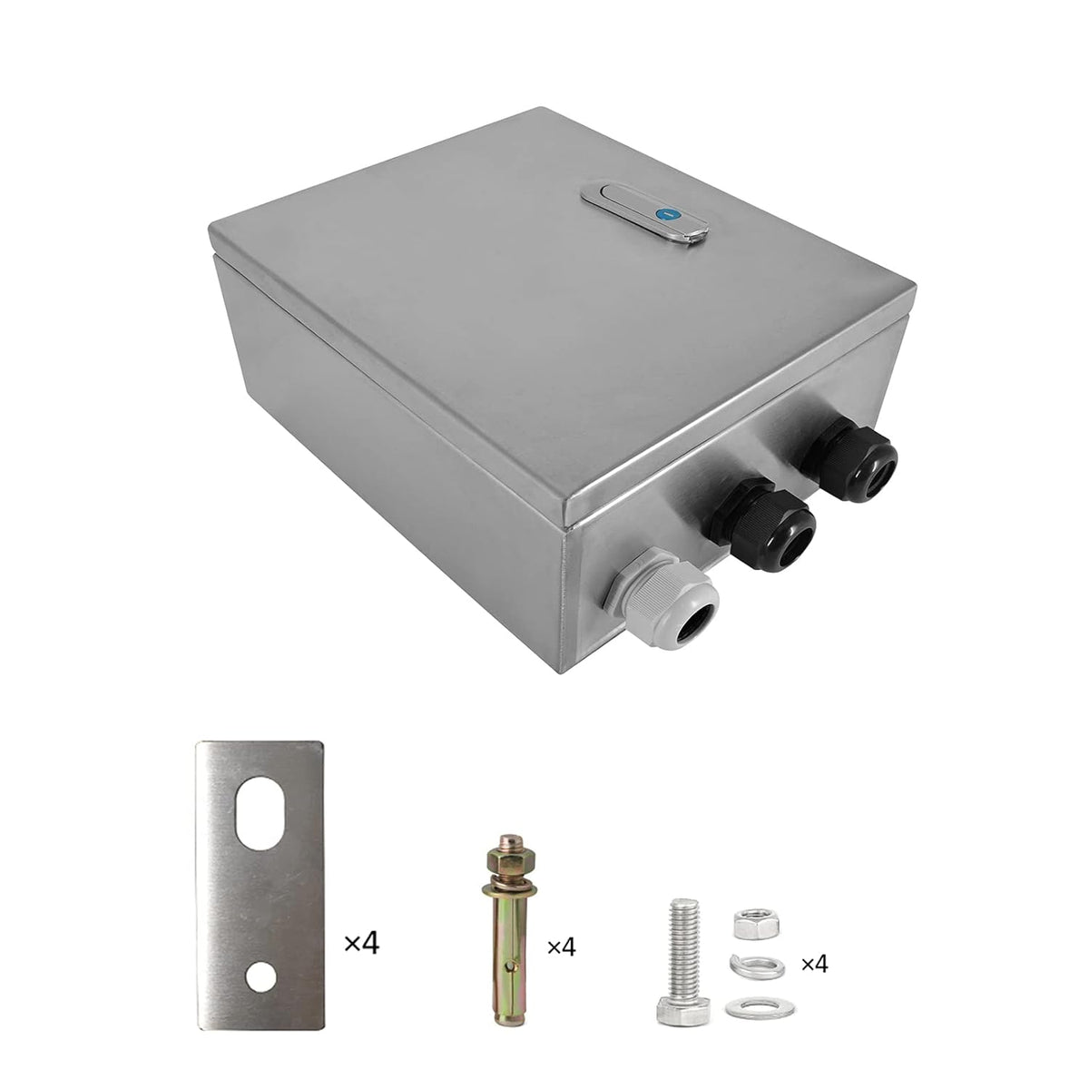 304 Stainless Steel IP65 Waterproof Junction Box with Lock Y2052