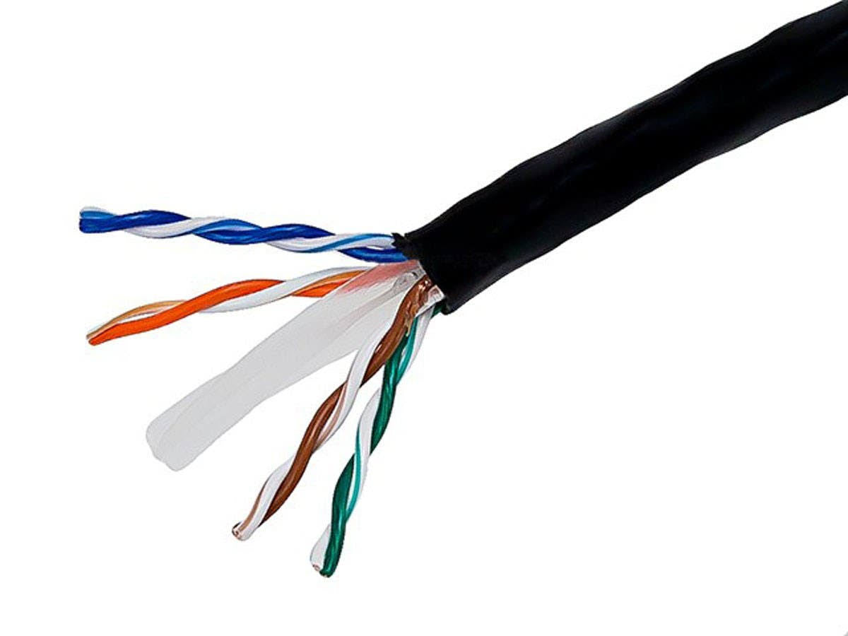 Cat. 6 UTP Network Cable 1000ft Black M659