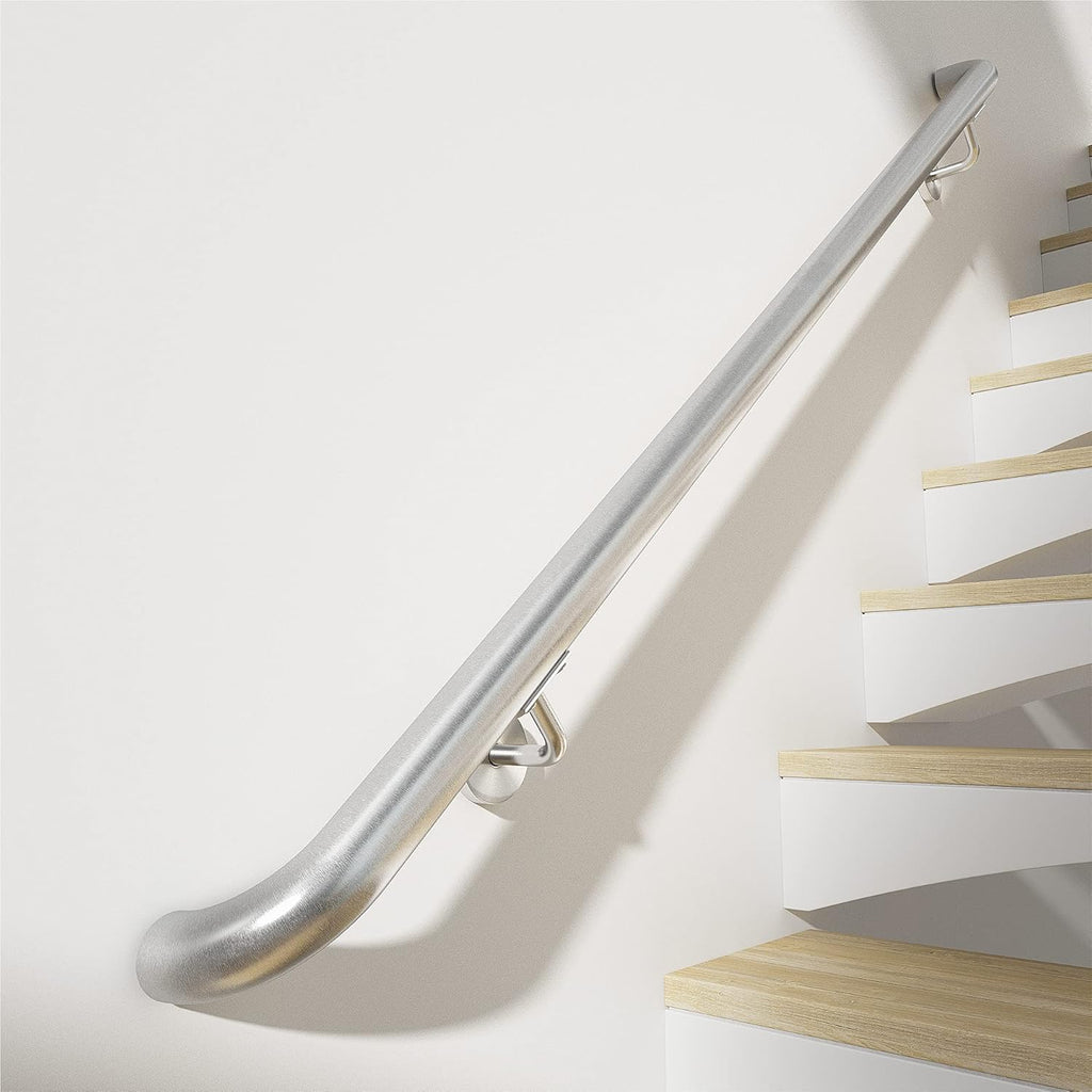 Brushed Stainless Steel Wall Mounted Stair Handrail A8845