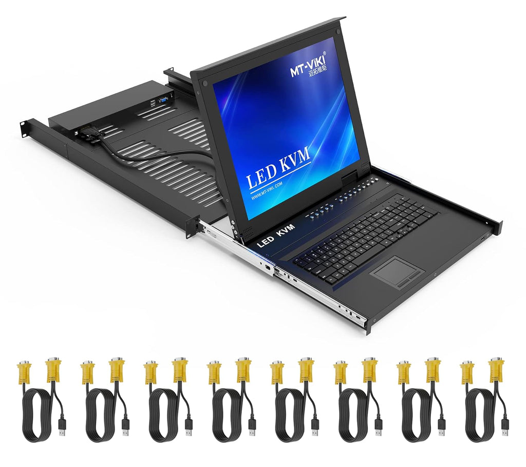 8 Port Rack Mount IP KVM Switch with 17 inch LCD Monitor E92929