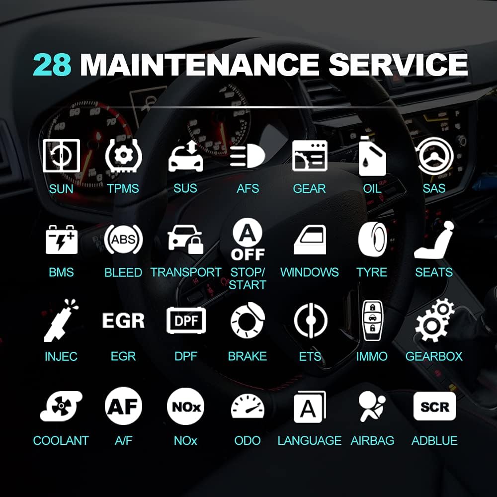 Bi-Directional Full Systems Diagnostic Scan Tool with 31+ Reset Functions M7944