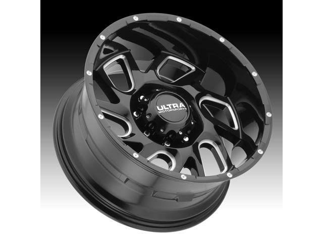 Black Milled 20x10 6x135 -25mm K4159