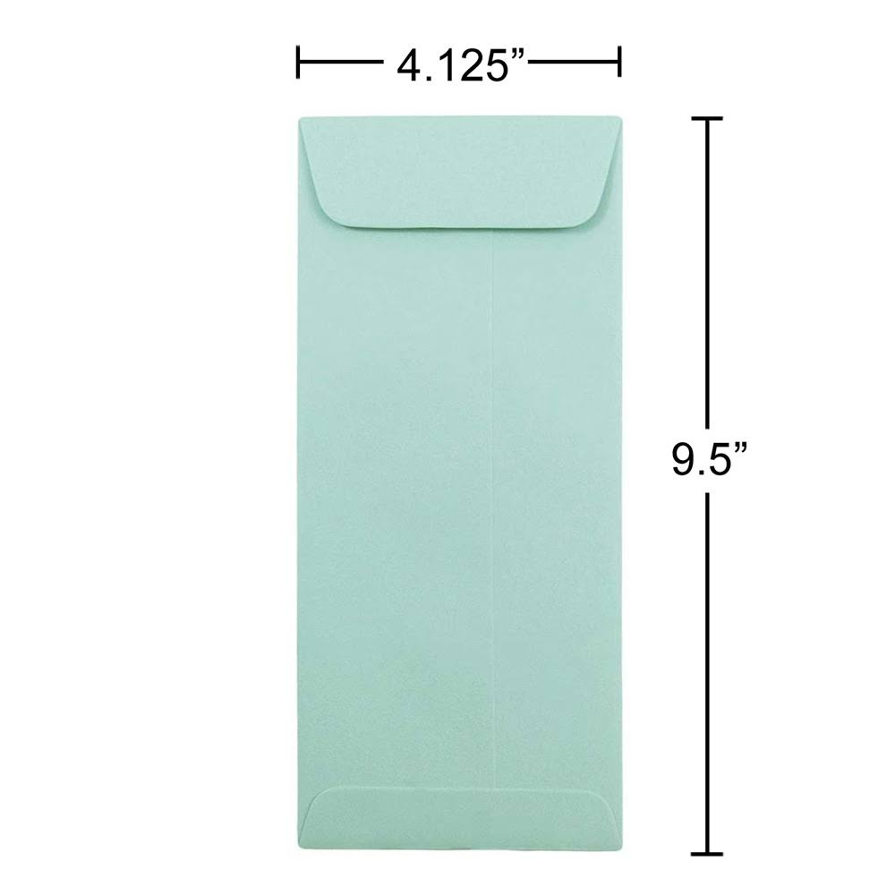 #10 Policy Envelopes, 4 1/8 x 9 1/2, Aqua Blue, 1000/Carton O899797