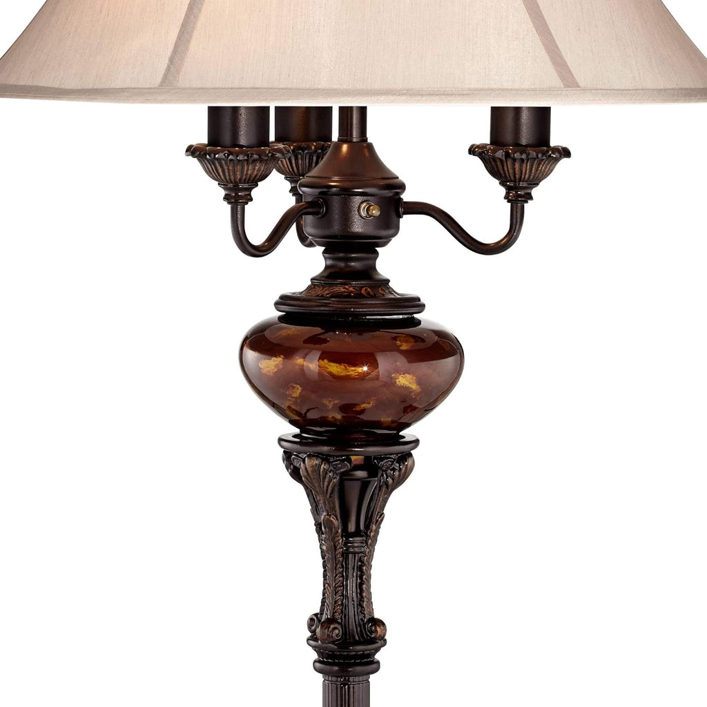 Antique Bronze 4-Light Standing Floor Lamp B1272