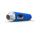 Blue Slip on Exhaust with End Cap O363