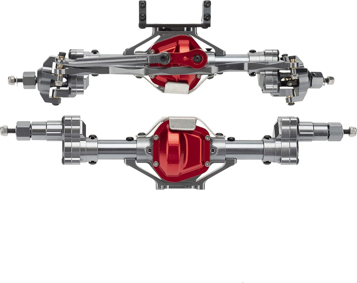 Metal Front and Rear Portal Axle Set for 1/10 RC Rock Crawler Car L22495