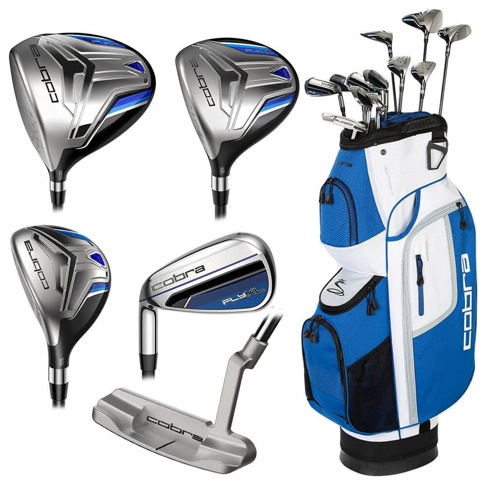 Cobra FLY-XL Complete Set w/ Cart Bag RH Graphite (A) S454