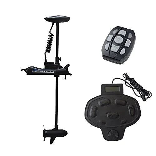 12V 55lbs Electric Trolling Motor with Foot Control (Black) P26997