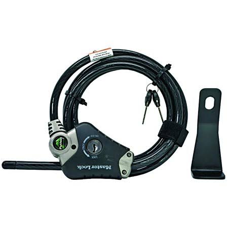 Cooler Lock Cable with Bracket, 8 in D942