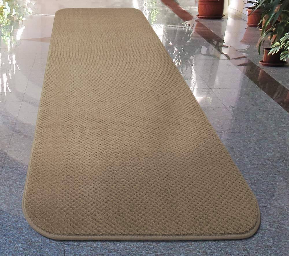Skid-Resistant Carpet Runner Camel Tan 8 ft. x 36 in. Q256