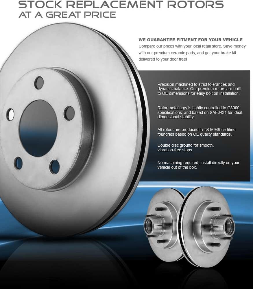5 Lug Brake Disc Rotors J9111