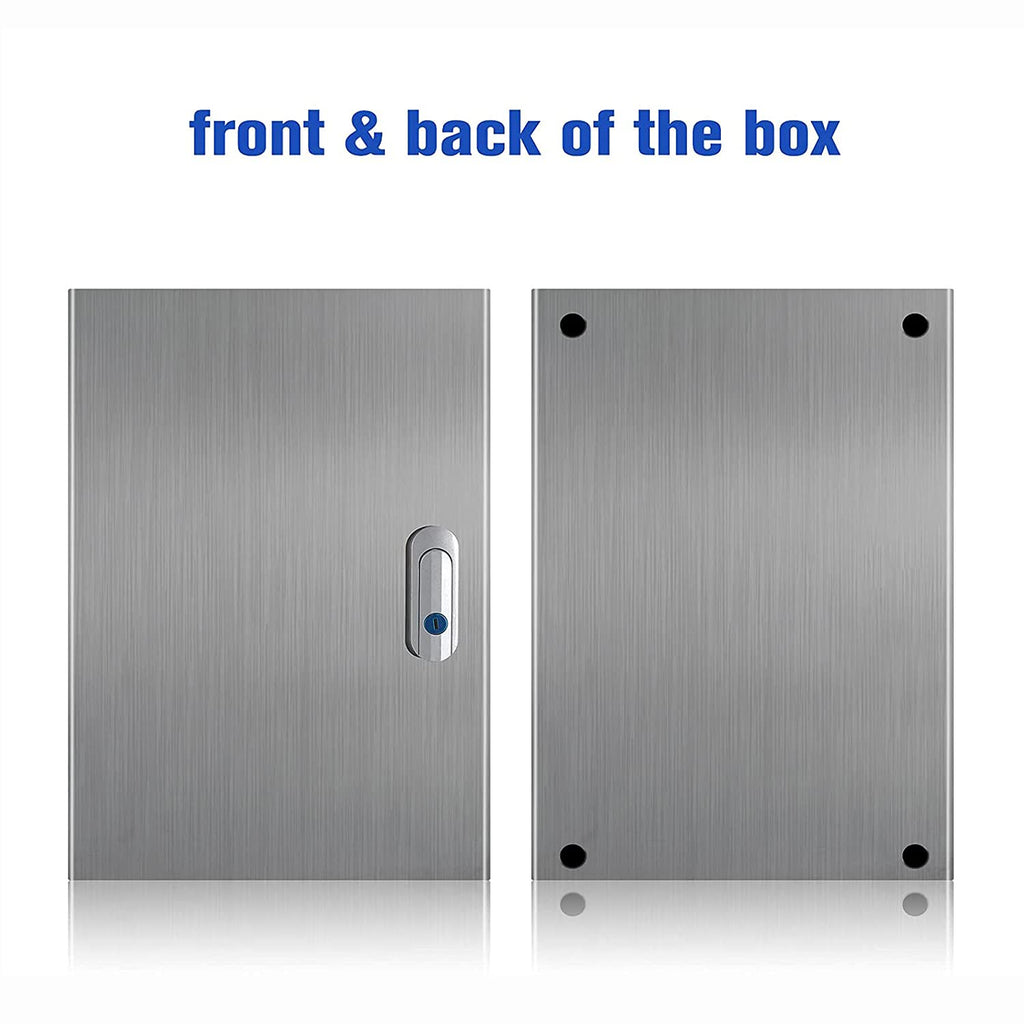 304 Stainless Steel IP65 Waterproof Junction Box with Lock Y2052