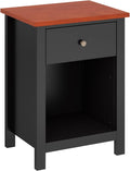 White 1-Drawer Wood Nightstand C940895