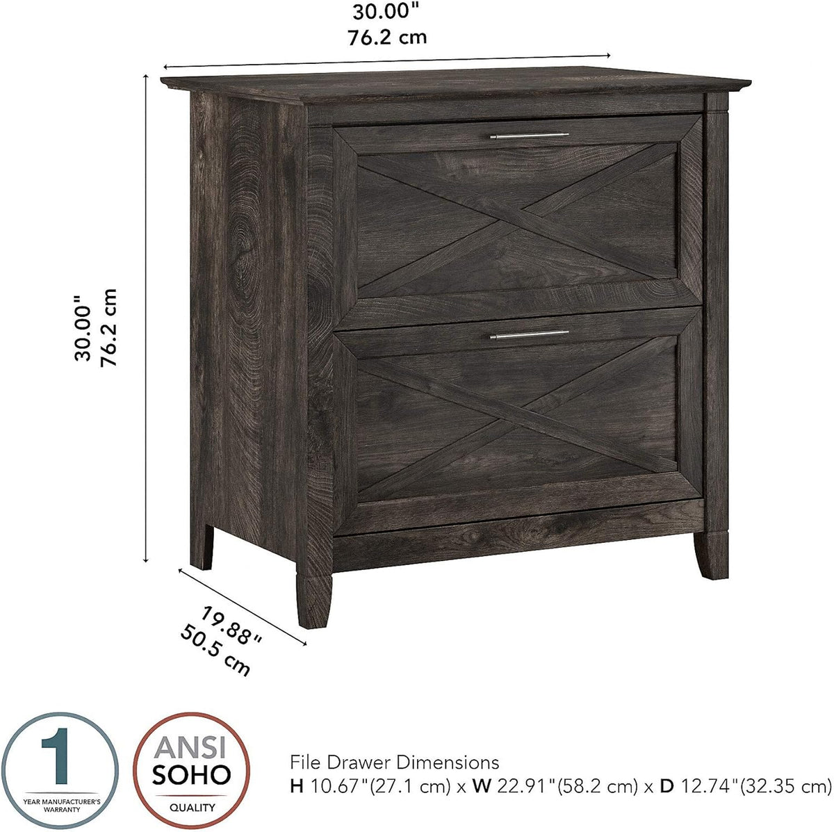 2 Drawer Lateral File Cabinet H557840