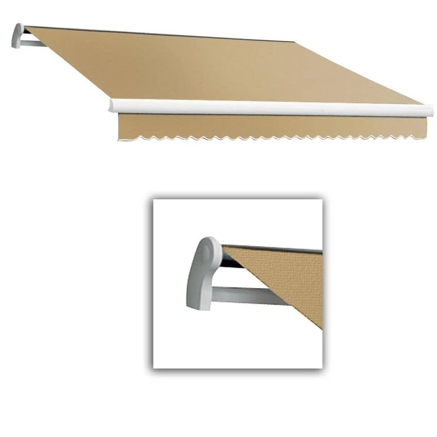 Tan Manual Retraction Patio Awning Q914800