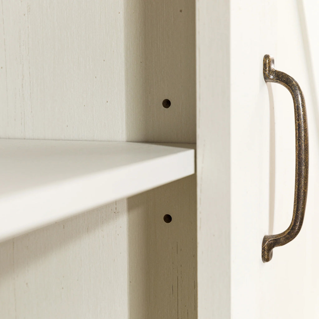 White Barn Door TV Stand C6185