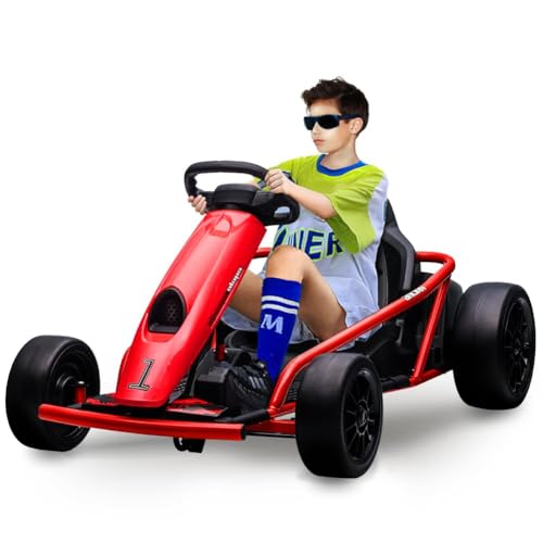 24V 9Ah Battery 300W*2 Motors 8MPH Drifting Go Kart White F269
