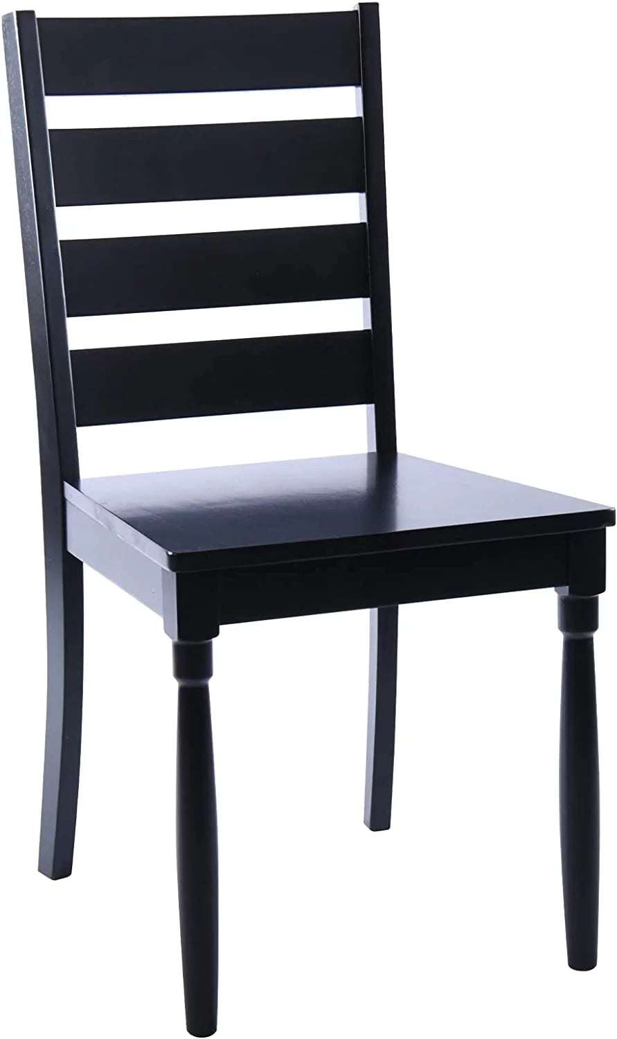 Black Wood Dining Chairs Set of 2 L37194