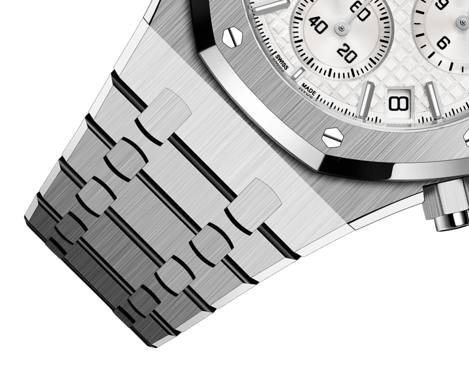 Silver-Toned Dial Chronograph 41mm N86285