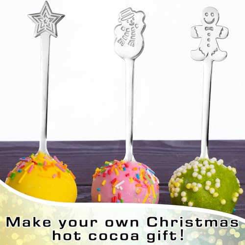 24 Pcs Stainless Steel Christmas Stirring Spoons S2678