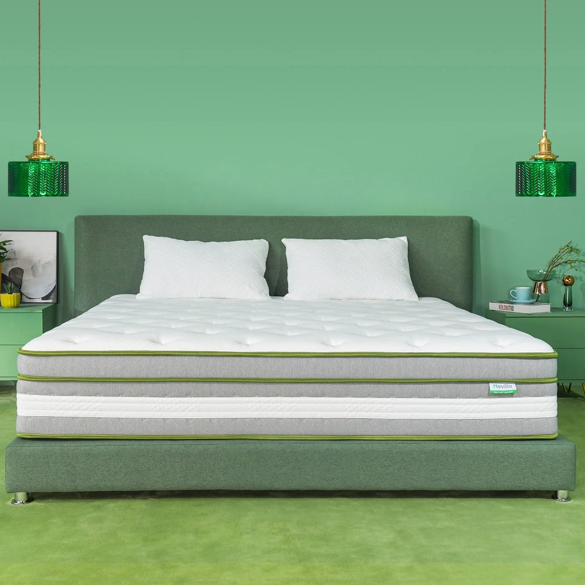 Queen Size Memory Foam Innerspring Hybrid Mattress O26527
