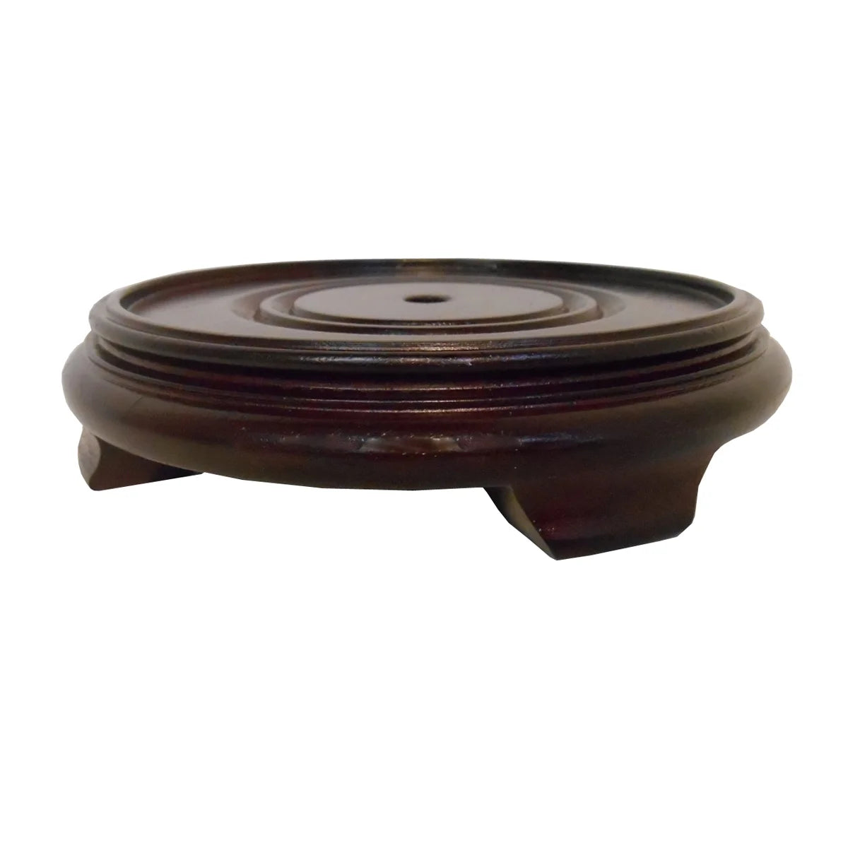 Dark Red Mahogany Porcelain Vase Stand E93620