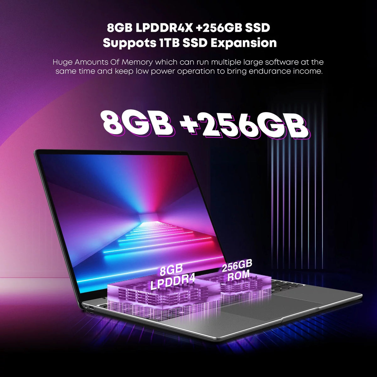14.1" Laptop 512GB SSD 16GB RAM Windows 11 Intel Celeron J4125 K8684