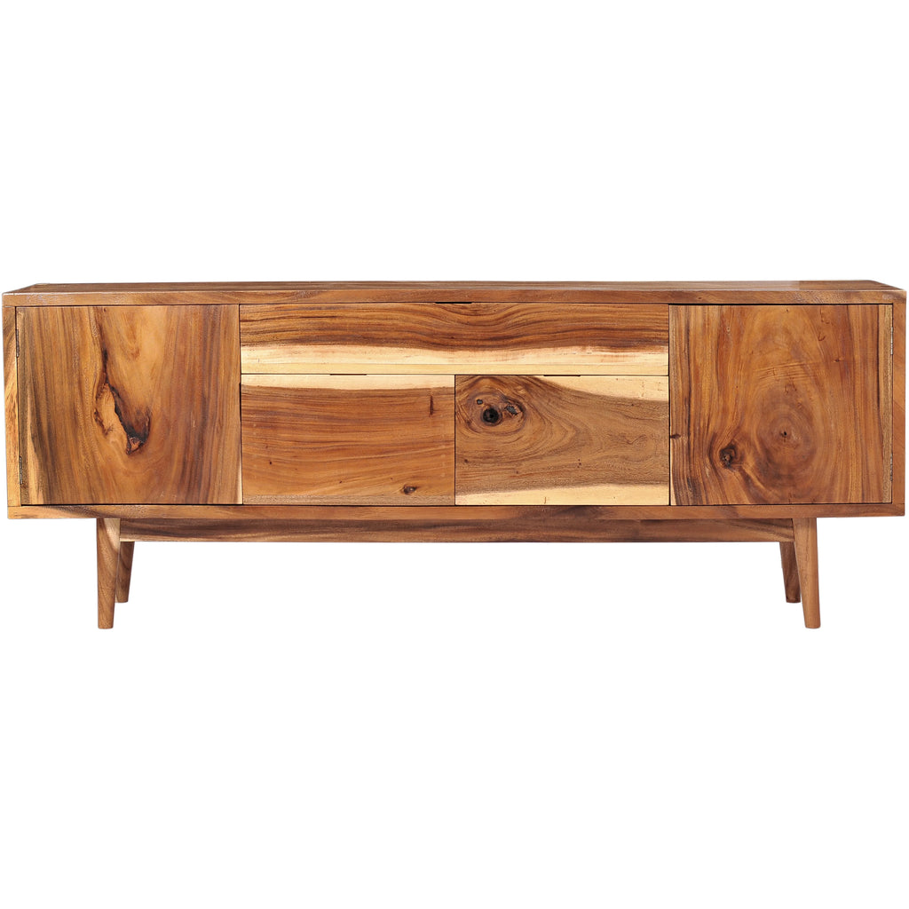 Suar Wood Buffet with 2 Doors 2 Drawers Q395