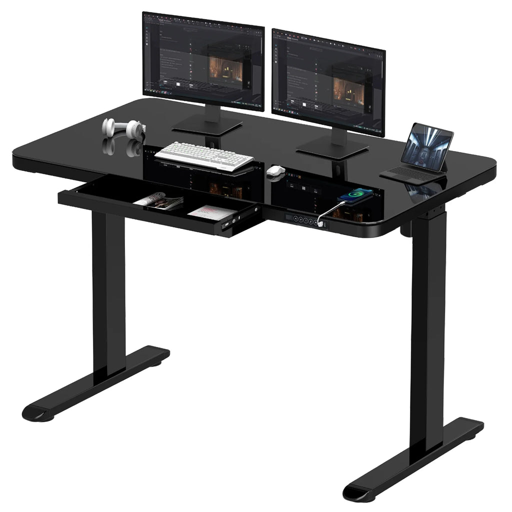 45 Inch Adjustable Height Standing Desk with Drawers T870503