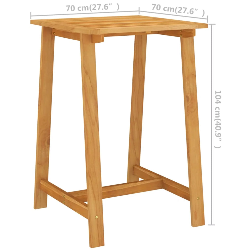 Acacia Wood Counter Height Bar Table Y616