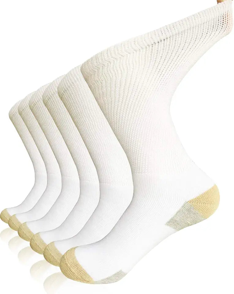 Cushioned Non-Binding Crew Socks G858