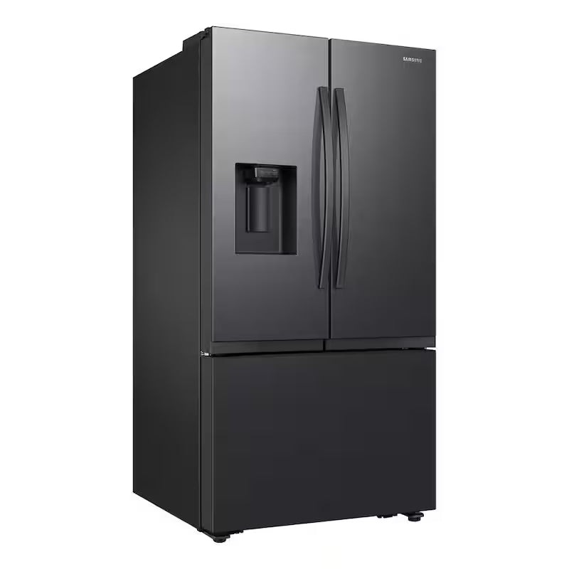 31 cu. ft. 3-Door French Door Refrigerator with Four Types of Ice in Matte Black Steel G809
