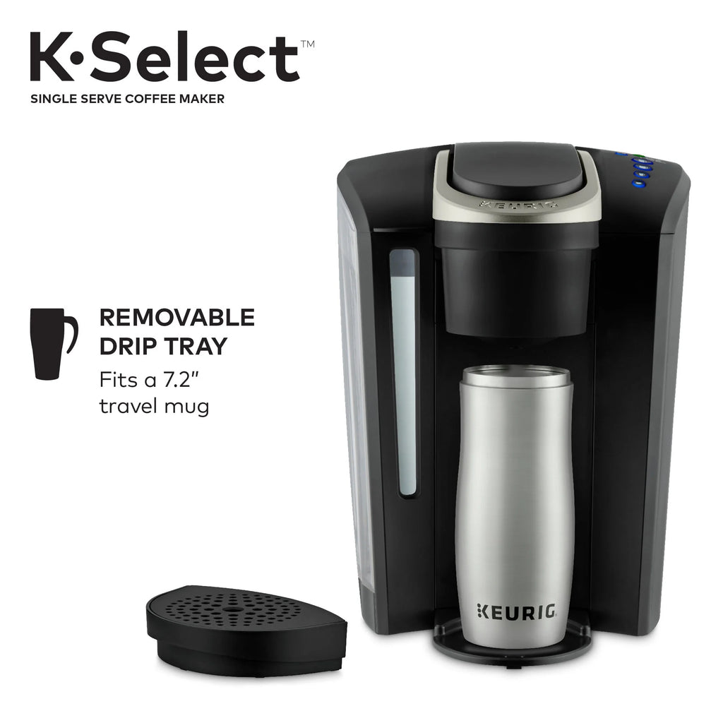 Single-Serve K-Cup Pod Coffee Maker with 12oz Brew Size, Matte Black C4791