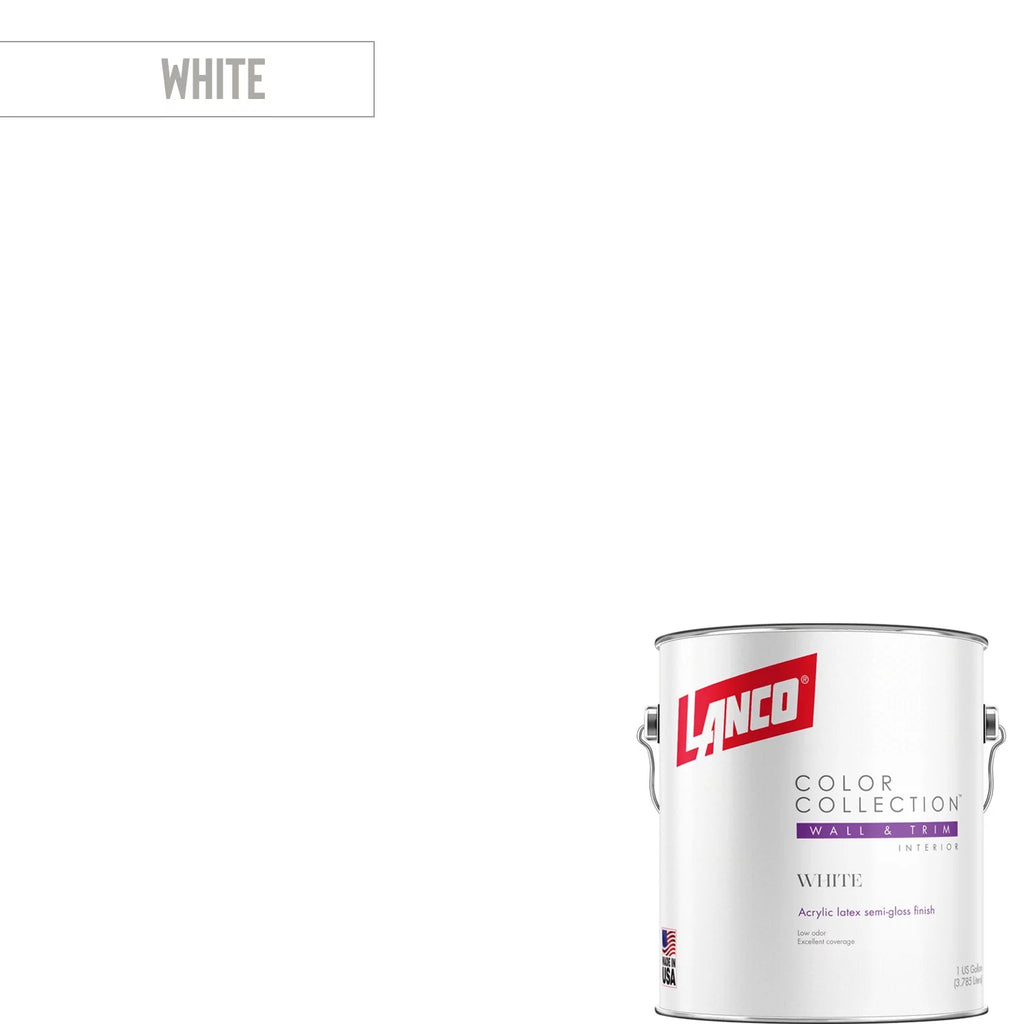 White Semi-Gloss Interior Wall & Trim Paint R497