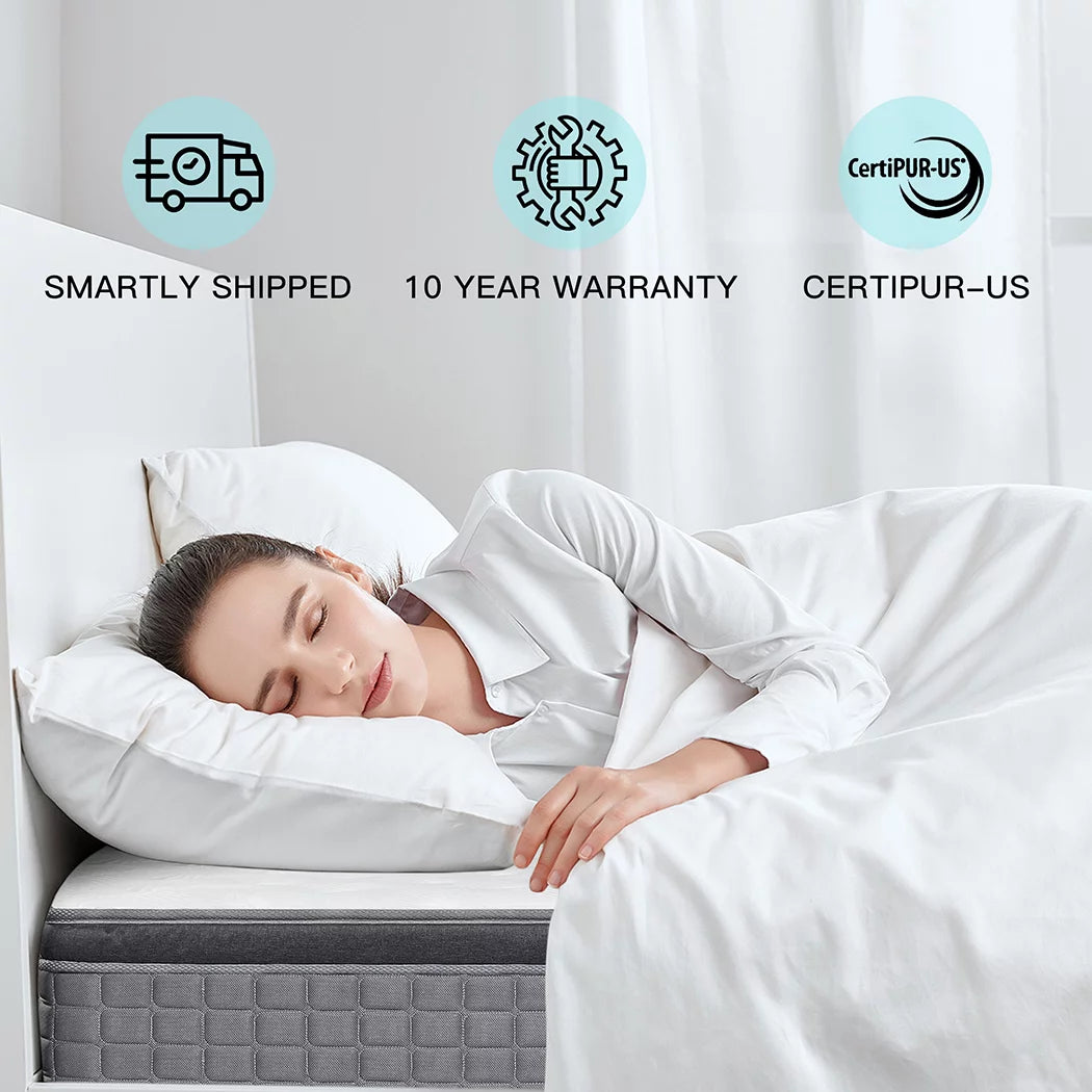 14 Gel Memory Foam Spring Hybrid Mattress Q568781