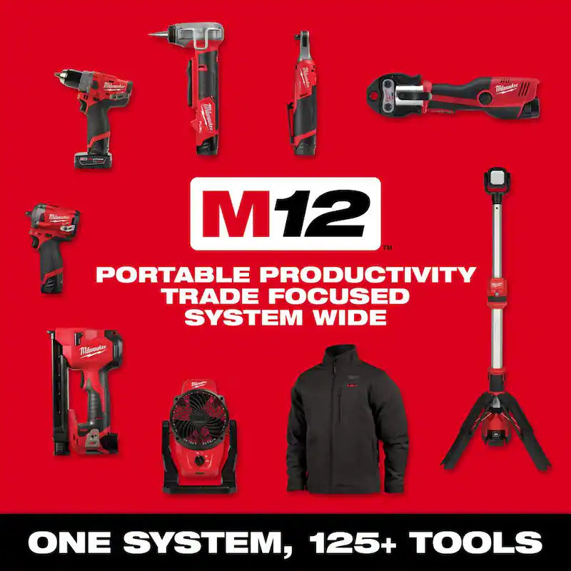 12V Cordless Drill Driver/Impact Driver Combo Kit with 23-Piece Titanium Drill Bit Set J44661