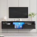 White Wall Mounted Floating TV Stand up to 80 inch A61103