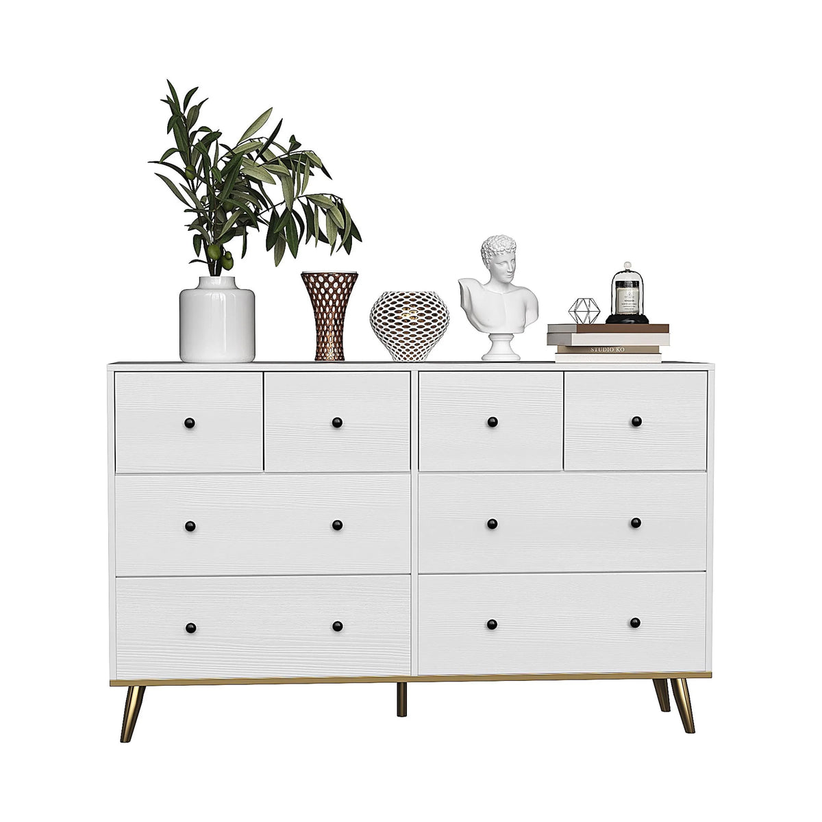 Black 8 Drawer Dresser Y6217