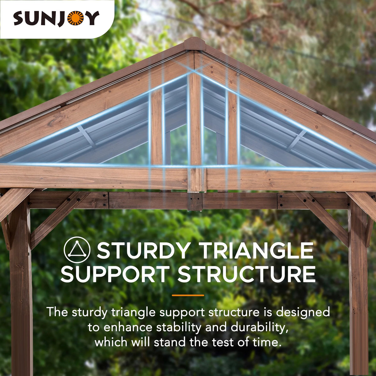 9 ft. x 6 ft. Cedar Wood Hardtop Grill Gazebo V732239