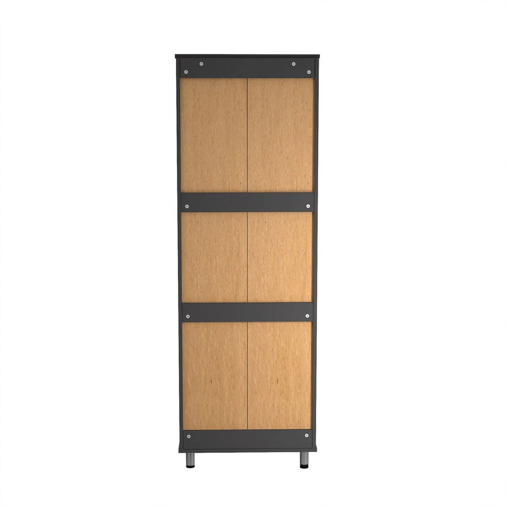 2-Door Engineered Wood Storage Cabinet in Taupe J3493