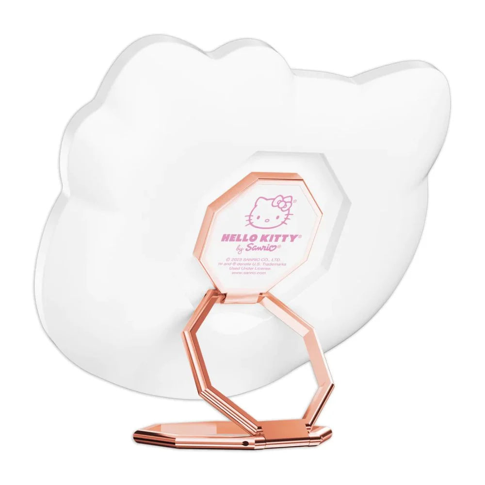 White 3x Magnifying Pocket Mirror with Stand E796