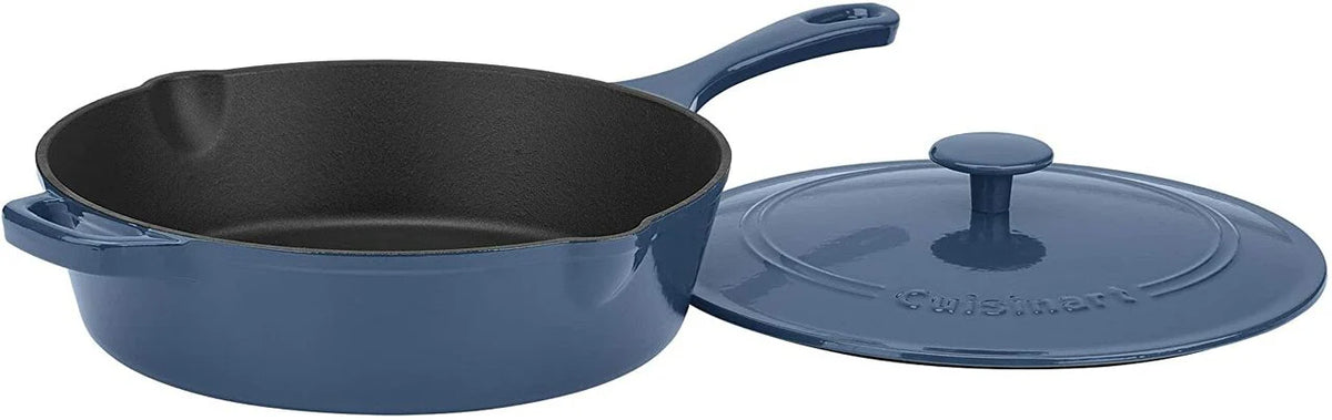 Blue Enamel Cast Iron Chicken Fryer C982033