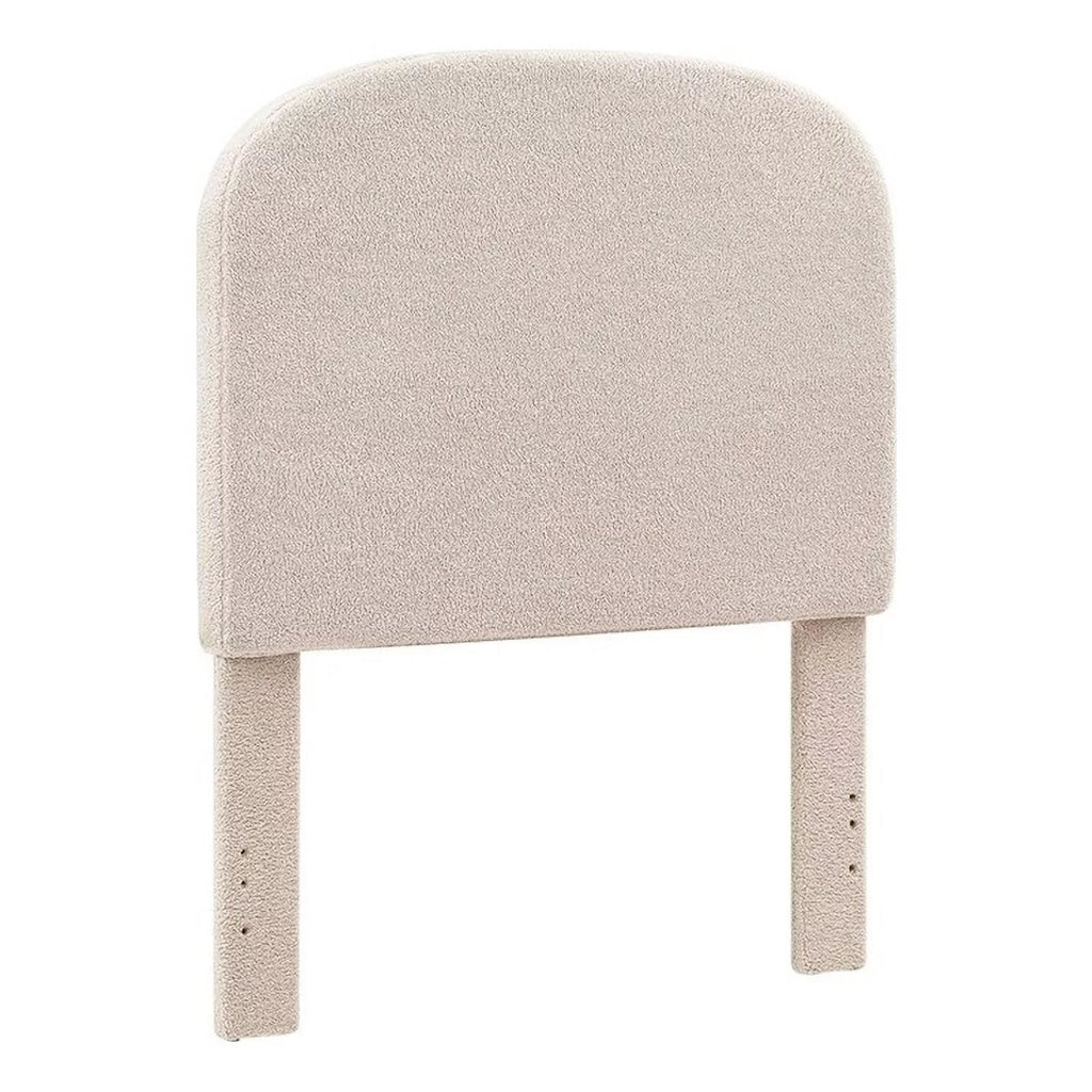 Off White Sherpa Upholstered Headboard K561