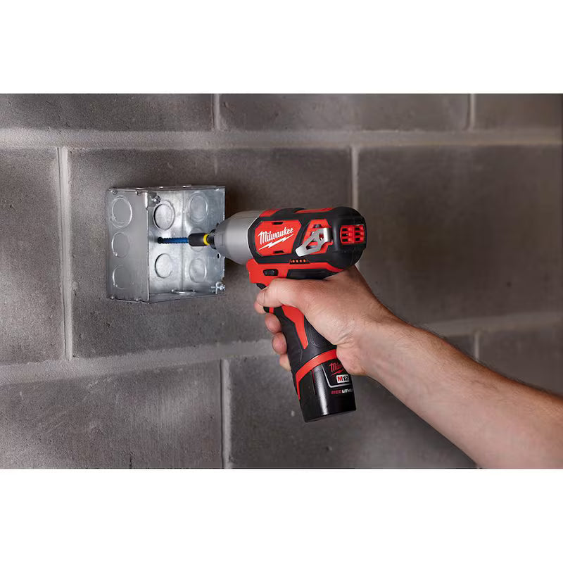 12V Cordless Drill Driver/Impact Driver Combo Kit with 23-Piece Titanium Drill Bit Set J44661