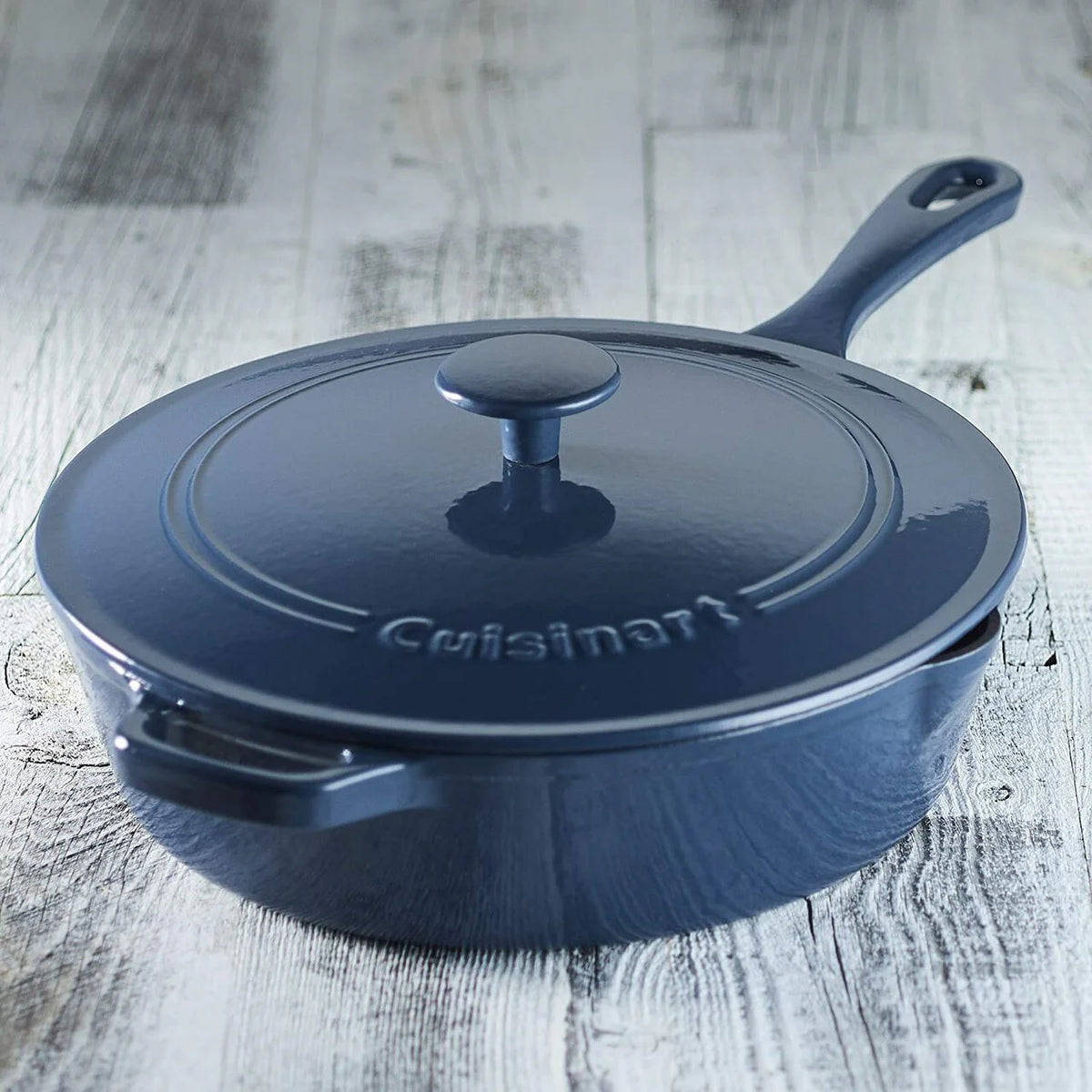 Blue Enamel Cast Iron Chicken Fryer C982033